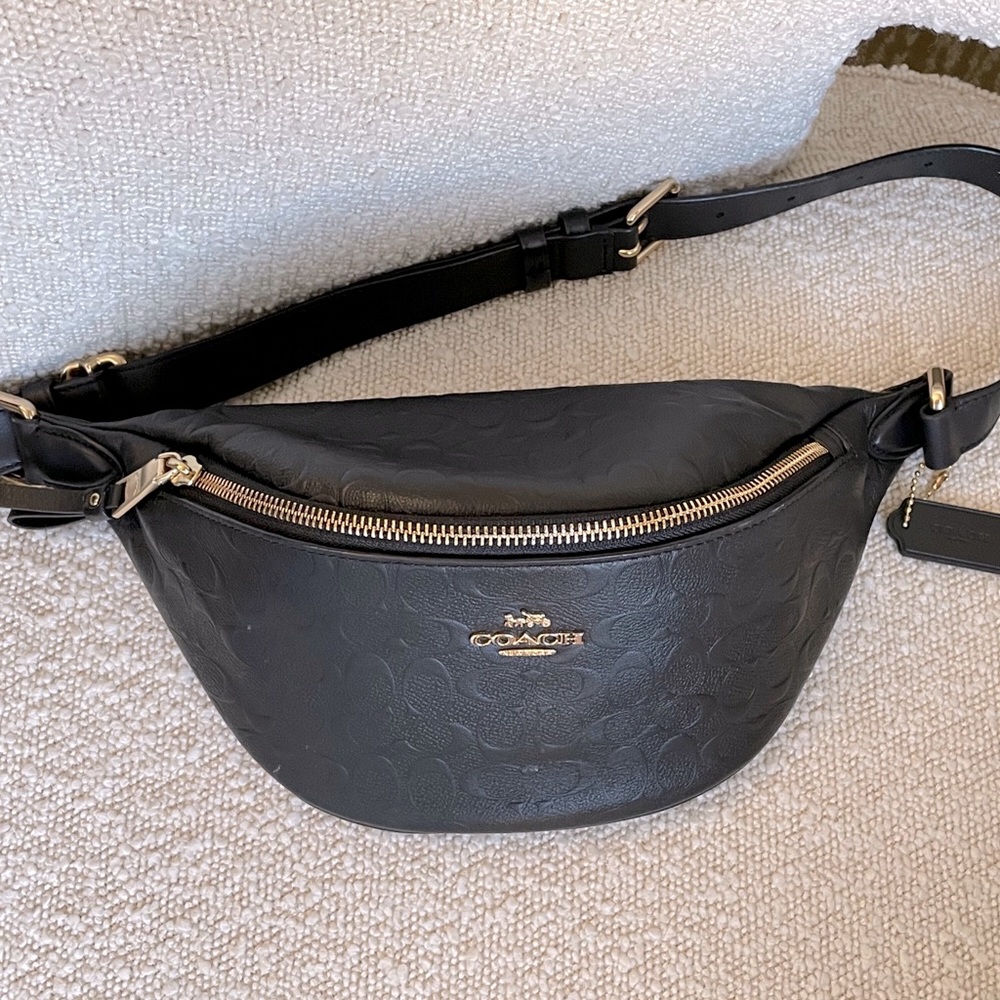 Black Coach Belt Bag